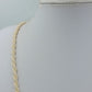 Vintage Perlenkette Gedrehte Zierperlen Creme Elegant