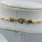 Vintage Perlenkette Gedrehte Zierperlen Creme Elegant