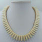 Vintage Ethno design Halskette Creme Elegant