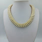 Vintage Ethno design Halskette Creme Elegant