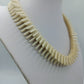 Vintage Ethno design Halskette Creme Elegant