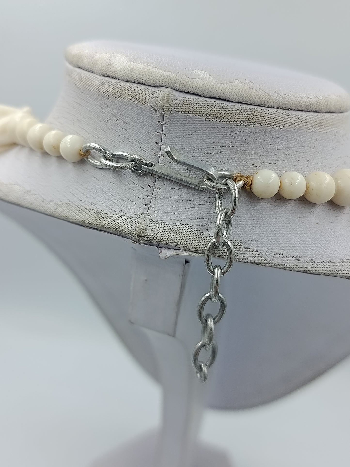 Vintage Ethno design Halskette Creme Elegant
