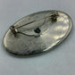 Vintage Brosche Schwarz Silber Tropfen Strass Elegant