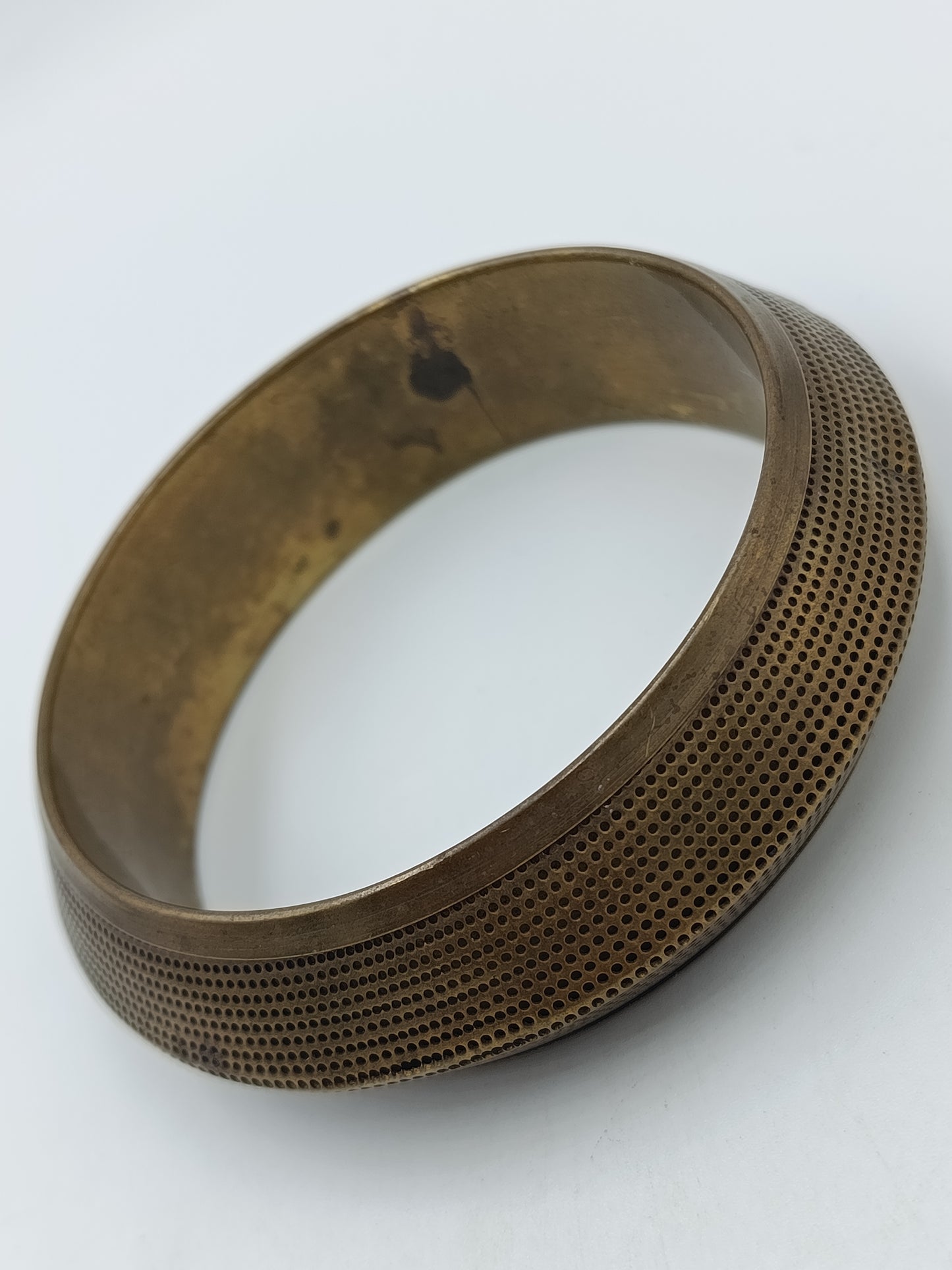 Vintage Armreif Bronzefarben Strukturiertes Design