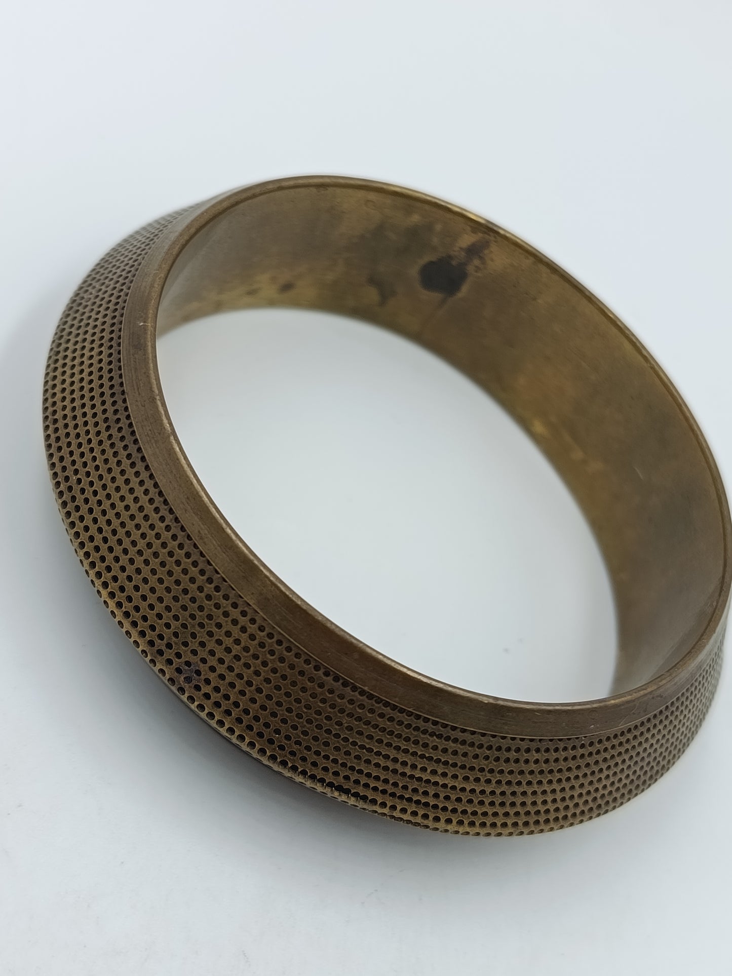Vintage Armreif Bronzefarben Strukturiertes Design