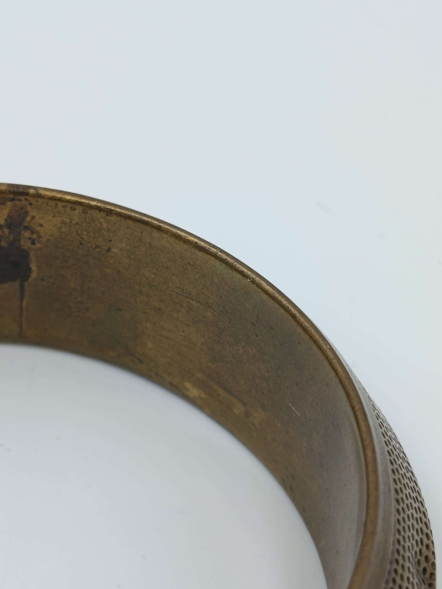 Vintage Armreif Bronzefarben Strukturiertes Design
