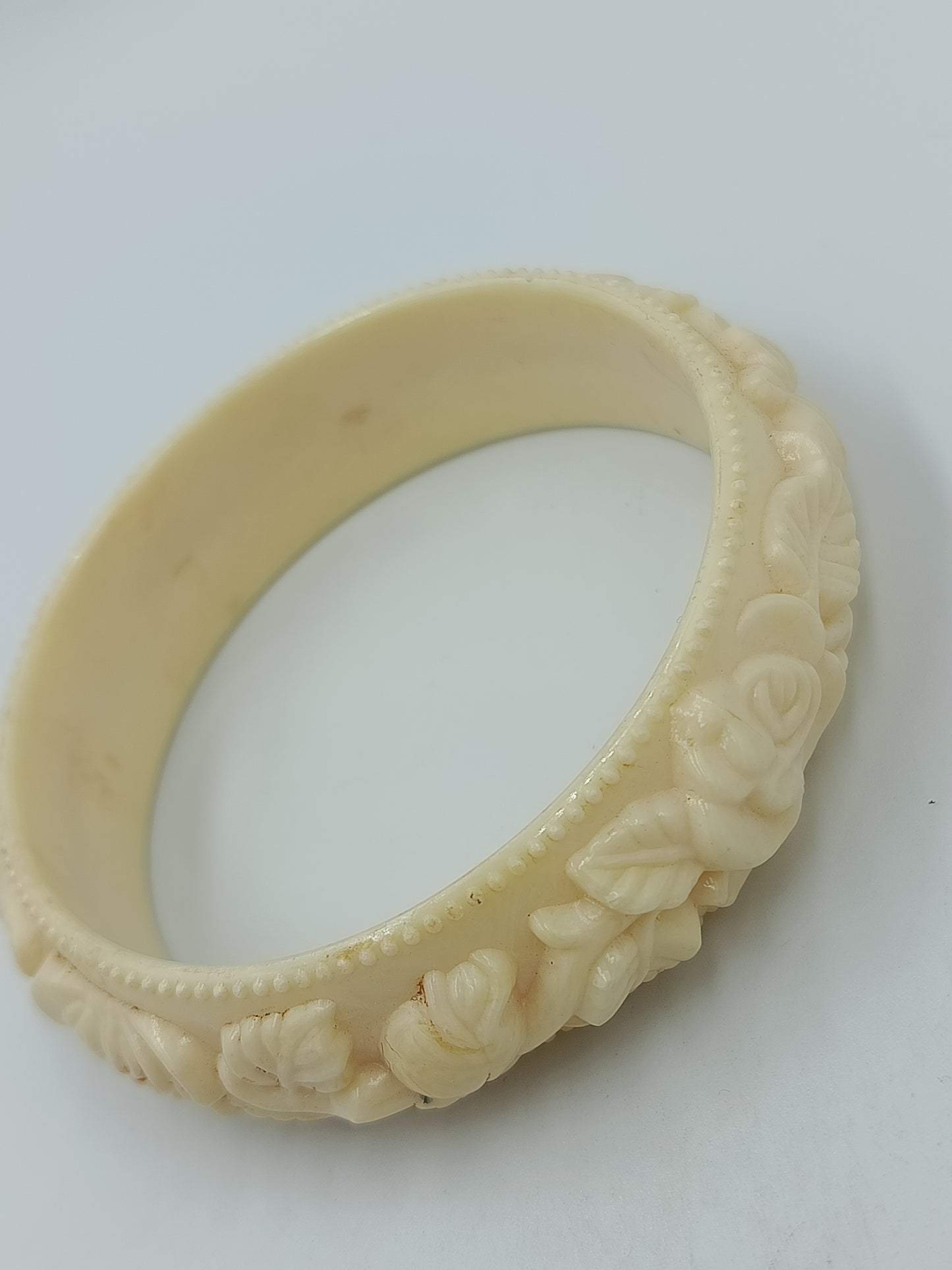 Vintage Armreif Optik Florales Muster