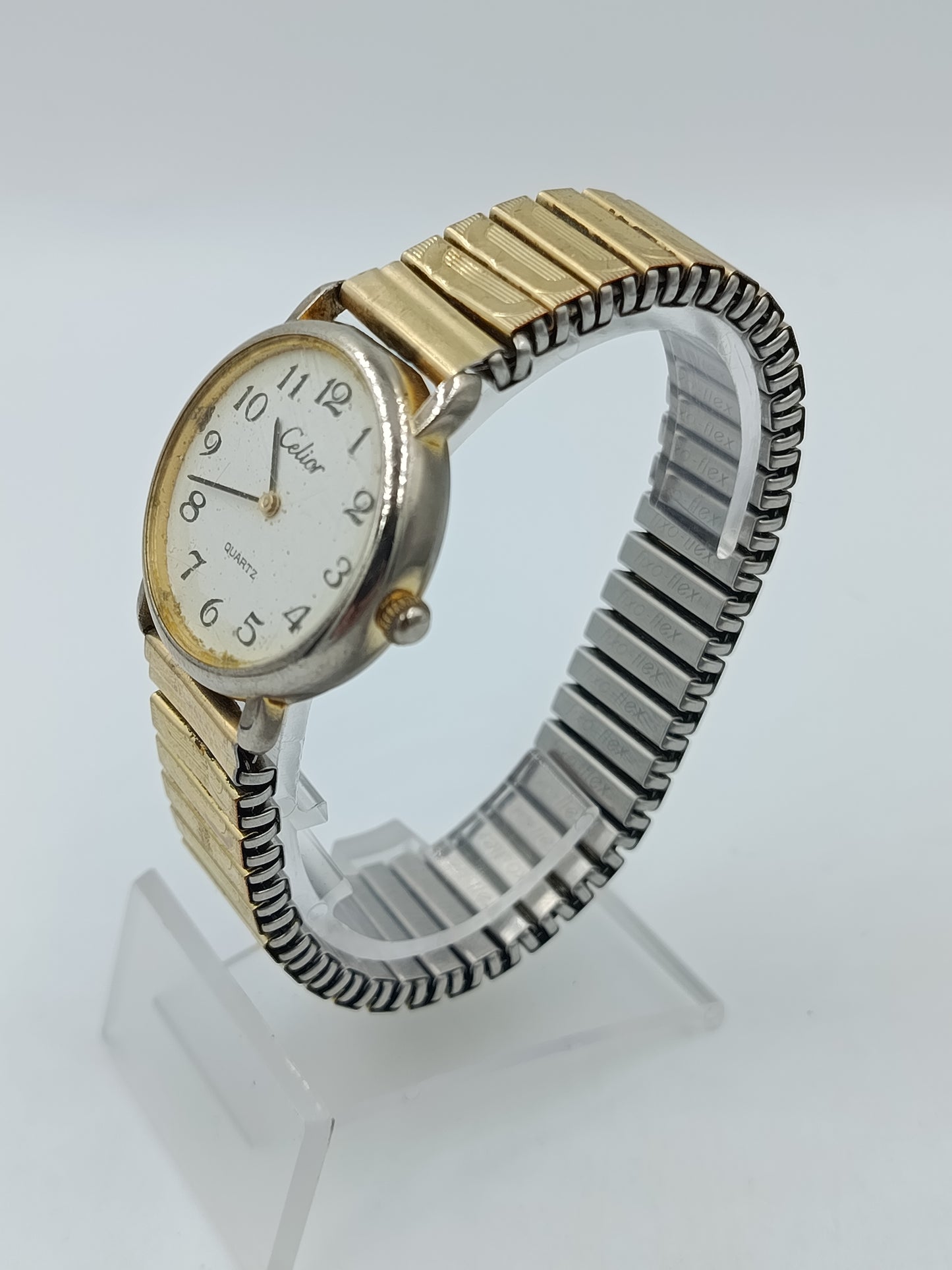 Celior Vintage Damenarmbanduhr Quartz Elastikband