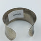 Vintage Armreif Silberfarben Designer Manschettenreif