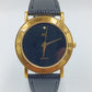 Vintage MC Quartz Armbanduhr Schwarz Gold
