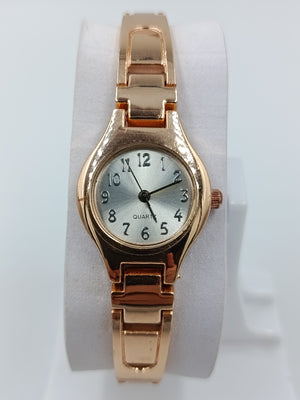 Elegant Quartz Damenuhr Roségold Vintage Look