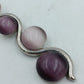 Modern Vintage Charm Anhänger Violett Silber