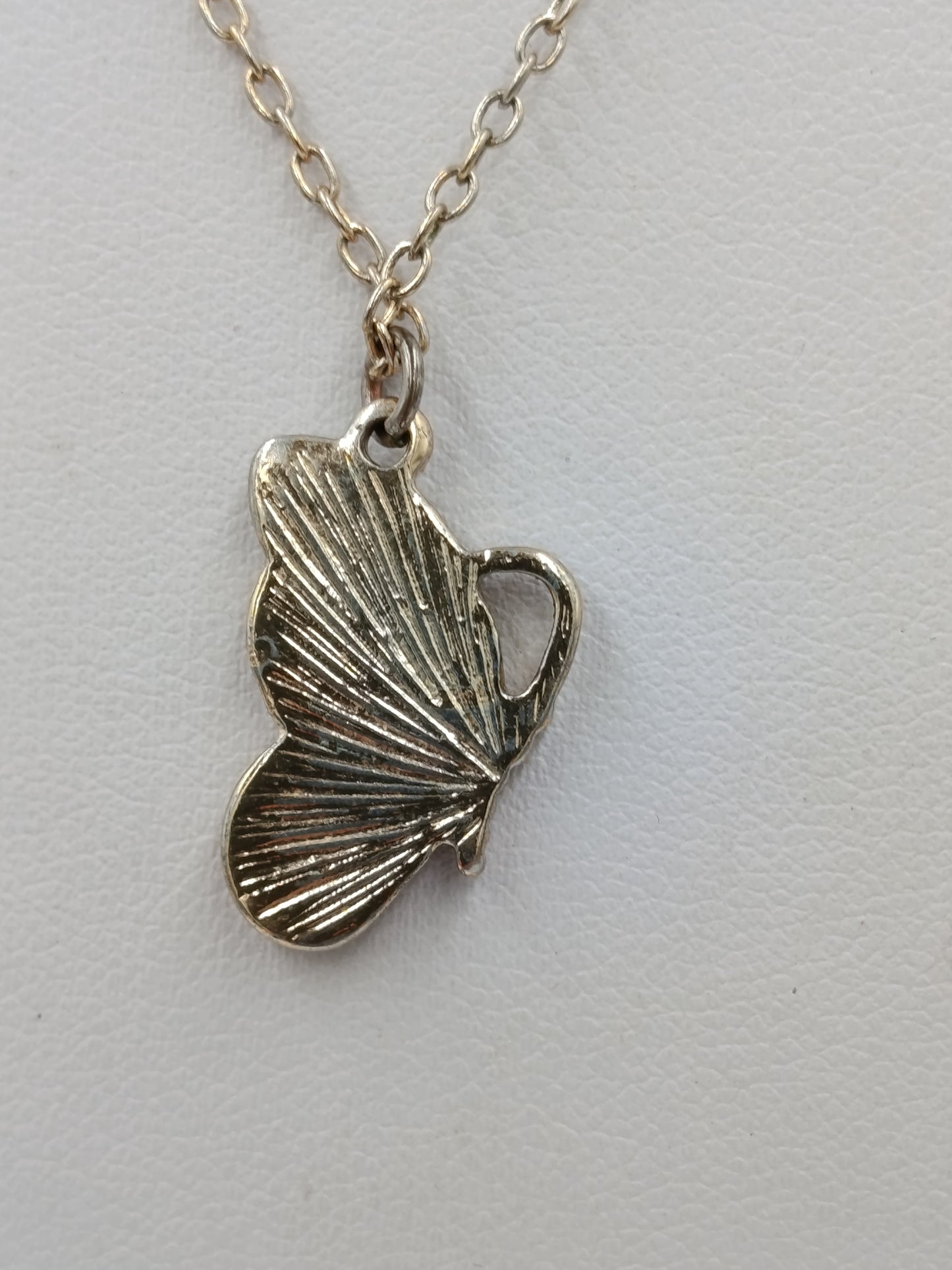 BFF Schmetterling Kette Goldfarben Glitter