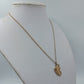 BFF Schmetterling Kette Goldfarben Glitter