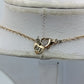 BFF Schmetterling Kette Goldfarben Glitter