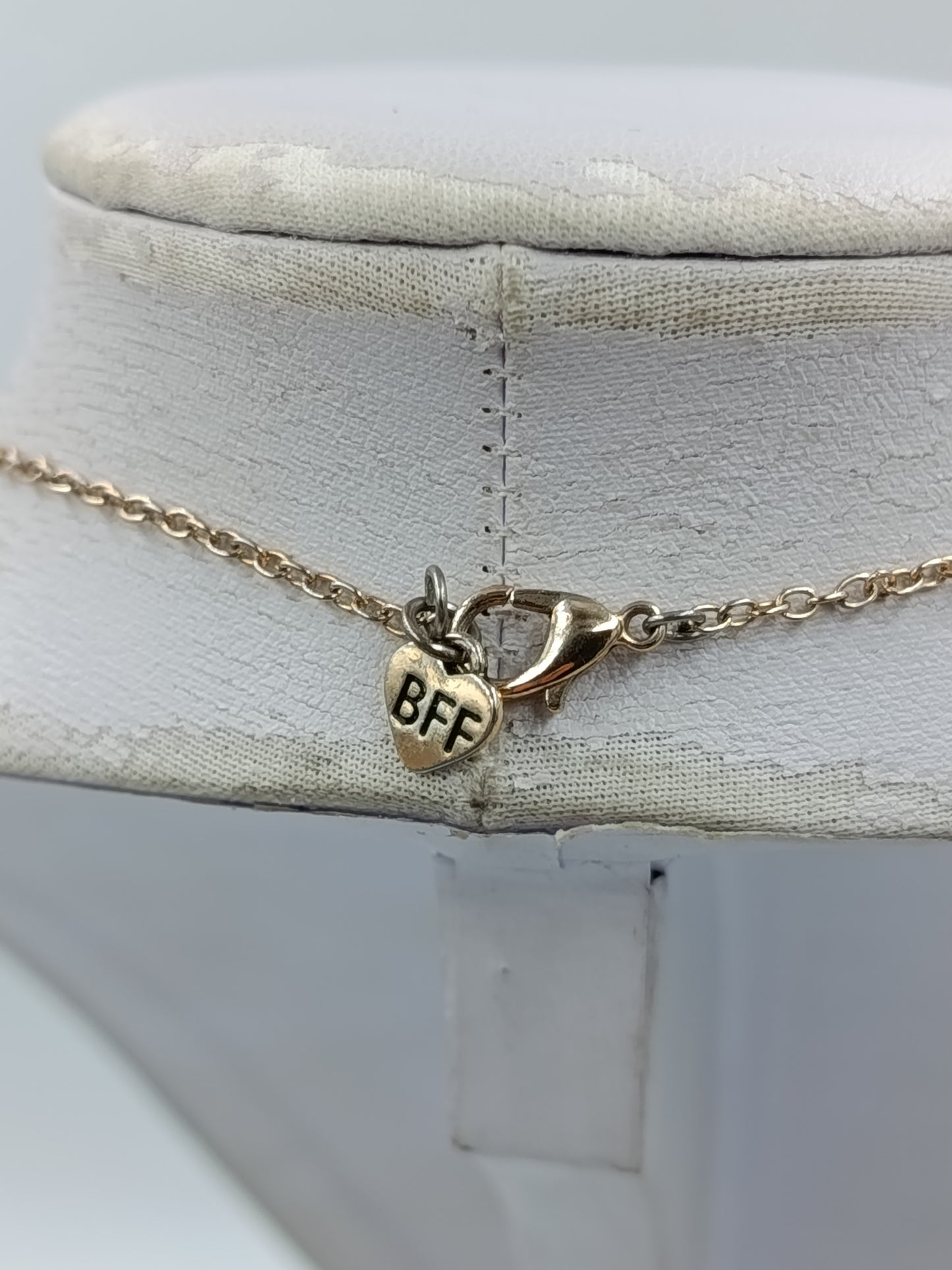 BFF Schmetterling Kette Goldfarben Glitter