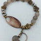 Boho Perlen Armband Perlmutt Elastisch Vintage