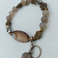Boho Perlen Armband Perlmutt Elastisch Vintage