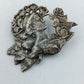 Edelstahl Ohrhänger Mattiert Silber Vintage