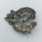Edelstahl Ohrhänger Mattiert Silber Vintage