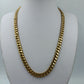 Elegante Glieder Kette Zweifarbig Matt Vintage Look