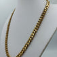 Elegante Glieder Kette Zweifarbig Matt Vintage Look
