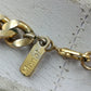 Elegante Glieder Kette Zweifarbig Matt Vintage Look
