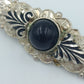Elegante Emaille Ohrhänger Blau Gold Vintage