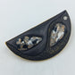 Elegante Emaille Ohrhänger Schwarz Gold Vintage