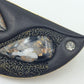 Elegante Emaille Ohrhänger Schwarz Gold Vintage