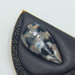 Elegante Emaille Ohrhänger Schwarz Gold Vintage