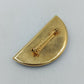 Elegante Emaille Ohrhänger Schwarz Gold Vintage