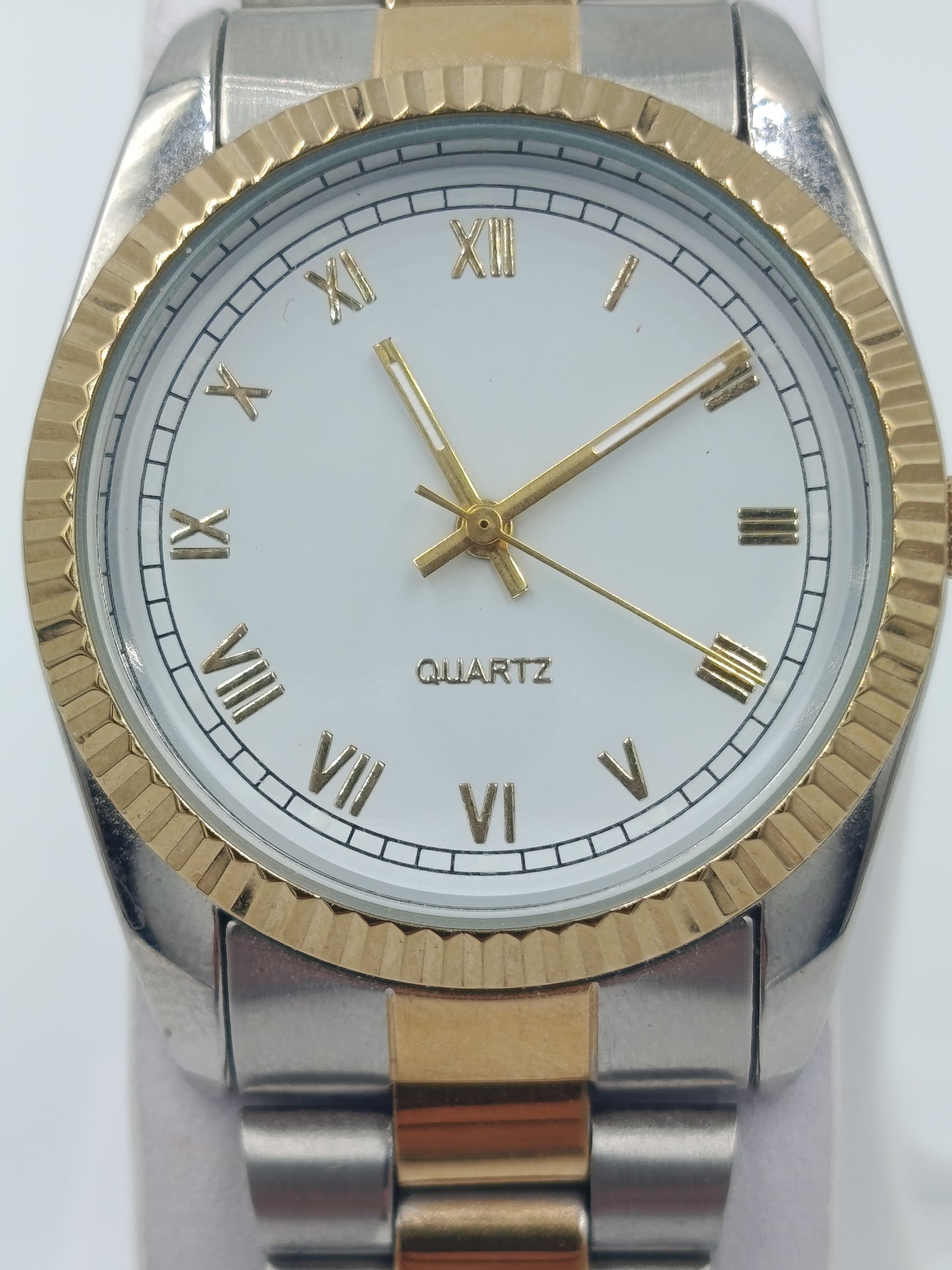 Massiver Vintage Armreif Goldfarben Breit
