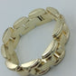 Massives Vintage Gliederarmband Goldfarben Breit