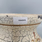 Antiker Übertopf / Säulenfuß im Shabby Chic Stil mit Blumendekor
