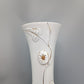Große Vintage Keramik Bodenvase mit Golddekor