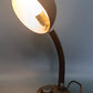 Vintage Tisch Leuchte – Braunes Retro Design mit Schwanenhals
