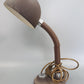 Vintage Tisch Leuchte – Braunes Retro Design mit Schwanenhals