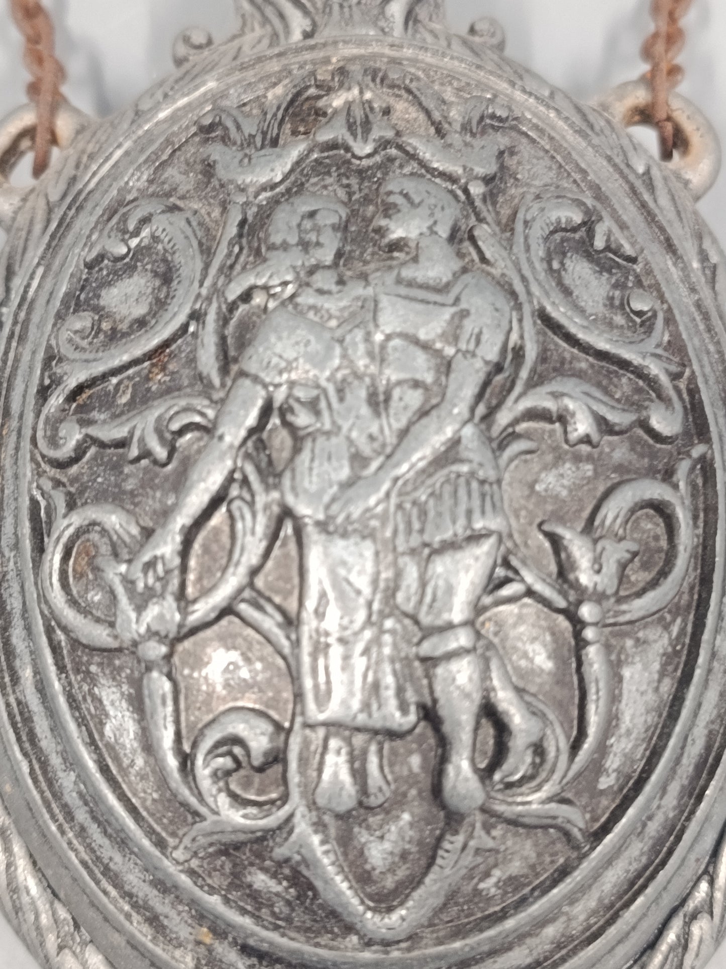 Antike Zinn Orientierungs Flasche – Relief Römisch