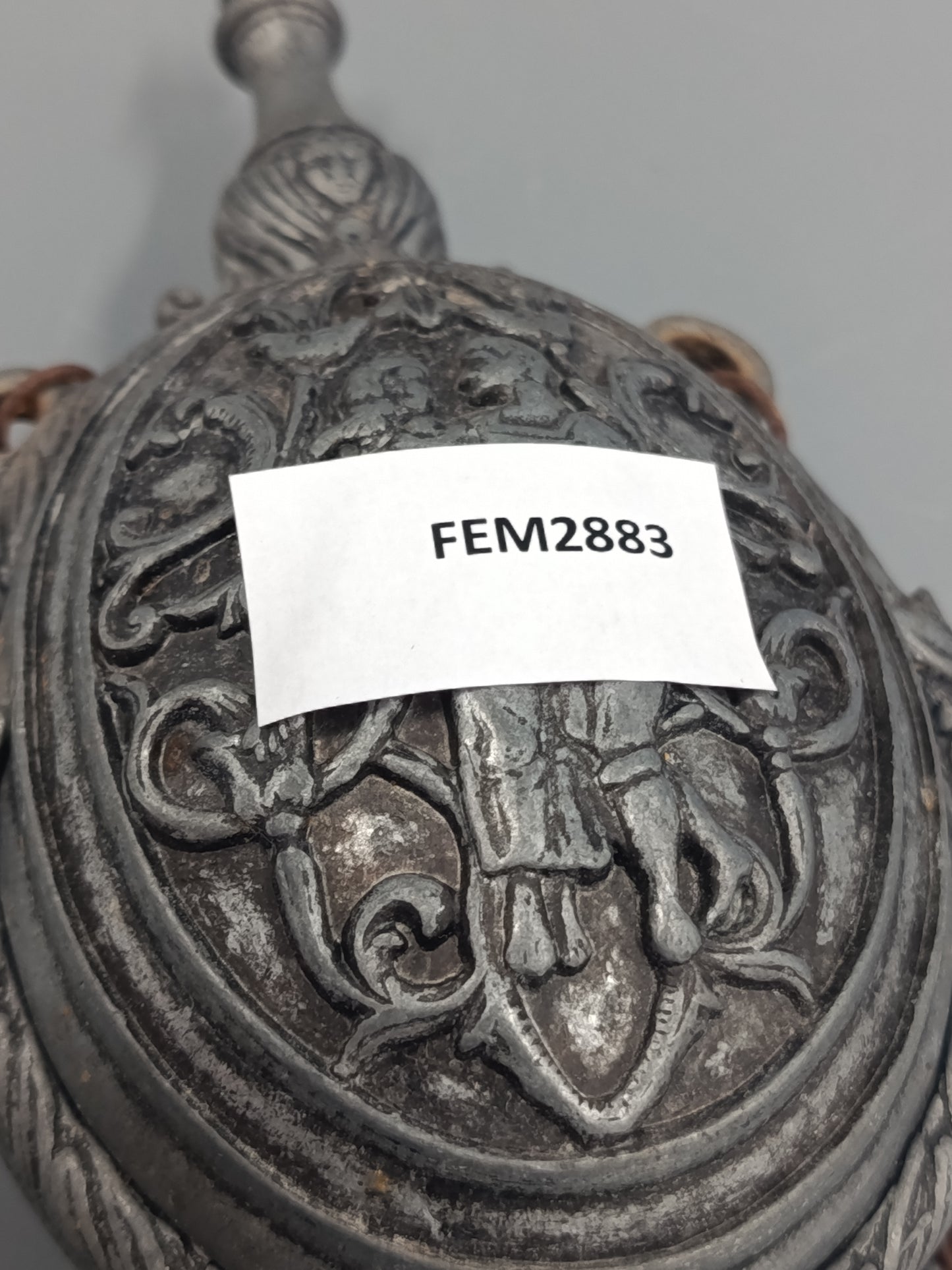 Antike Zinn Orientierungs Flasche – Relief Römisch