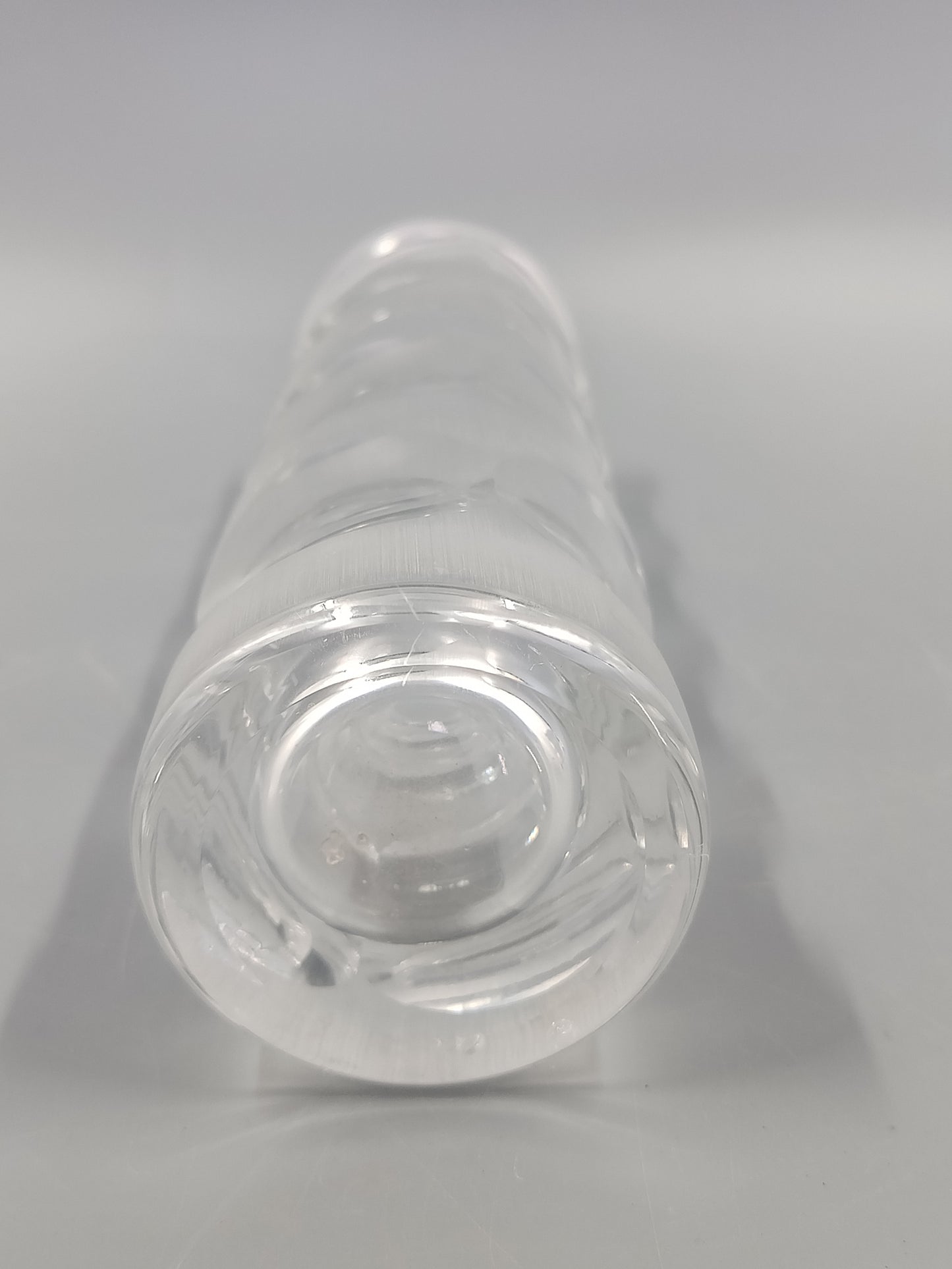 Moderne Kristallglas Vase – Geometrisches Linsendesign