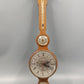 Rustikale Wand Uhr aus Holz – Vintage Barometer