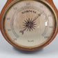 Rustikale Wand Uhr aus Holz – Vintage Barometer