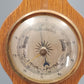Rustikale Wand Uhr aus Holz – Vintage Barometer
