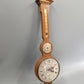 Rustikale Wand Uhr aus Holz – Vintage Barometer