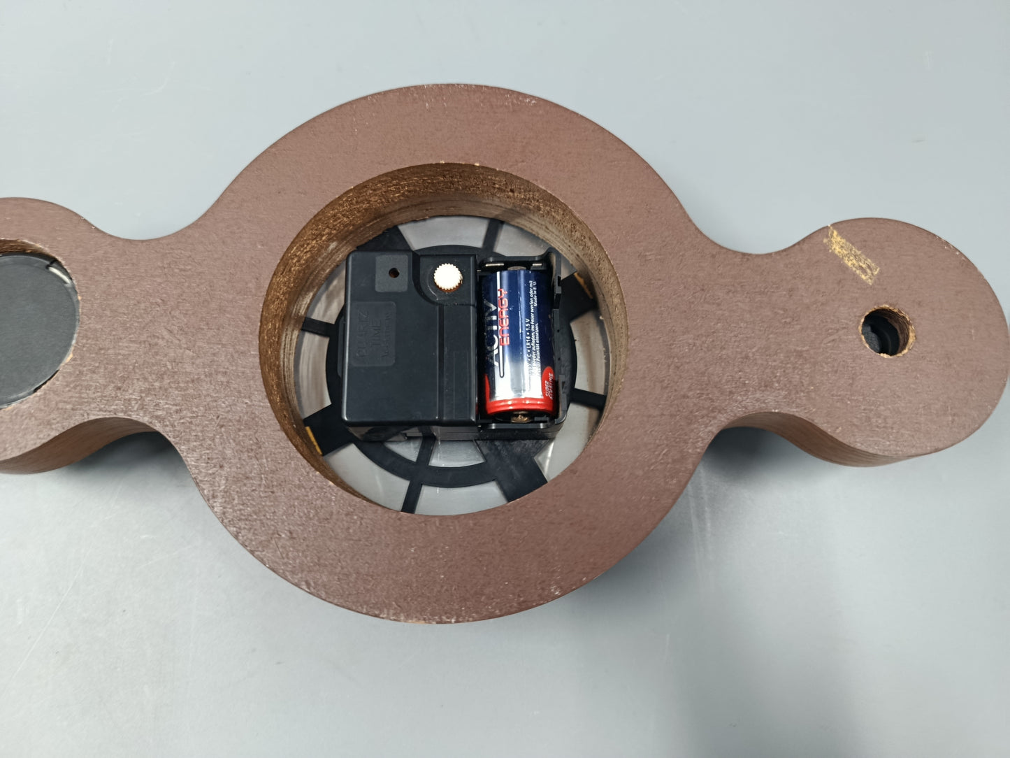 Rustikale Wand Uhr aus Holz – Vintage Barometer