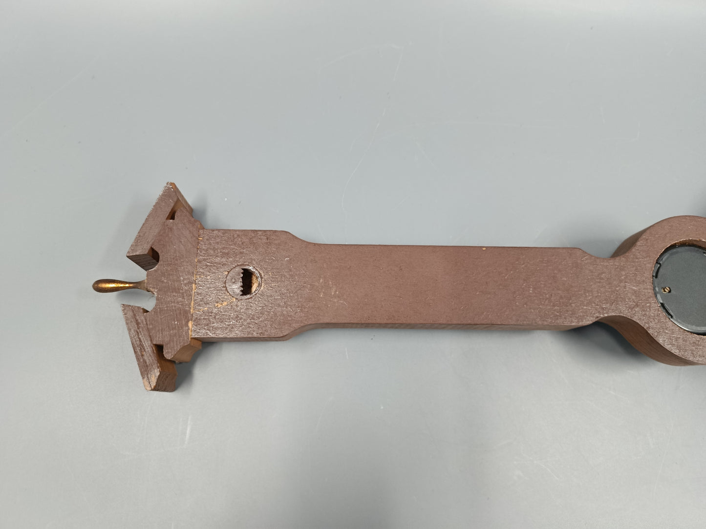 Rustikale Wand Uhr aus Holz – Vintage Barometer