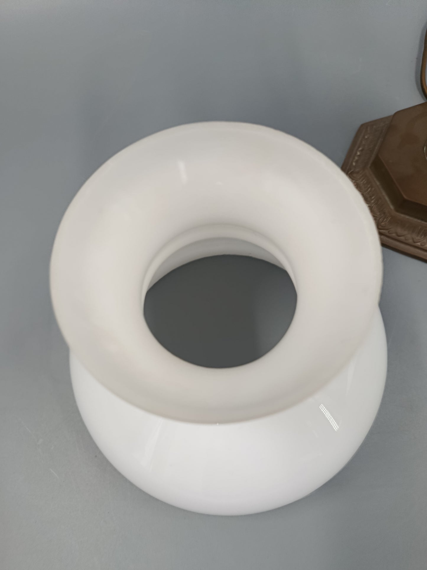 Vintage Tisch Leuchte mit Keramikfuß – Rustikale Nachttischlampe