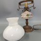 Vintage Tisch Leuchte mit Keramikfuß – Rustikale Nachttischlampe