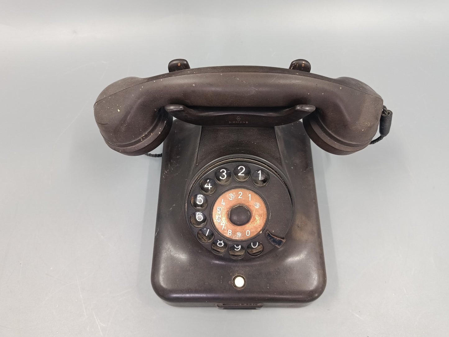 Siemens W48 Vintage Wählscheiben Telefon – Altes Bakelit Telefon